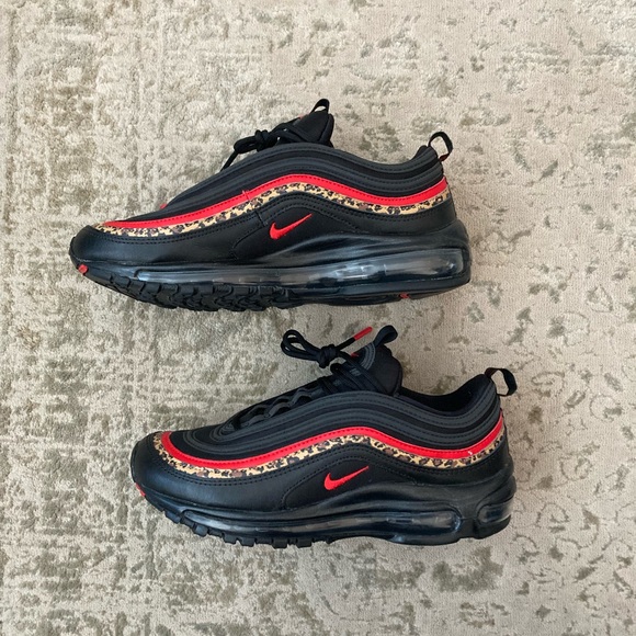 EUC Nike Air Max 97 Leopard/Black/Red Women’s Sz 8 - Picture 3 of 7